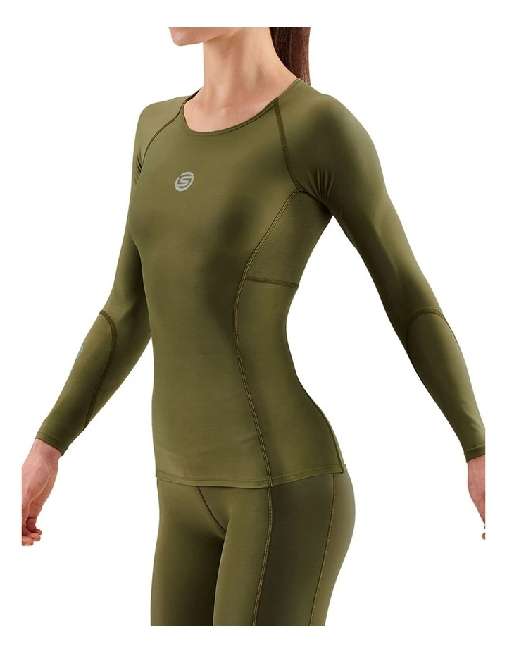 Series-3 Active Long Sleeve Top in Khaki image 4