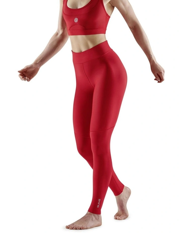 Series-3 Activewear Soft Long Tight in Red image 4