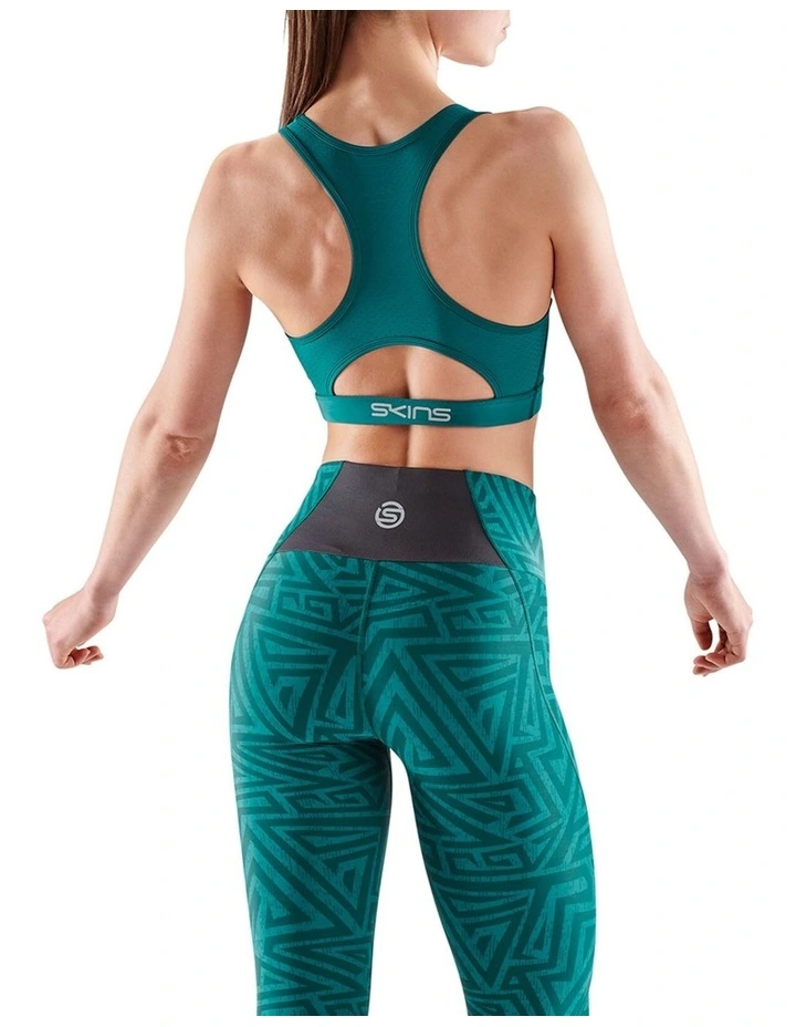 Series-3 Activewear Long Tight Travel and Recovery in Light Teal Angle image 2