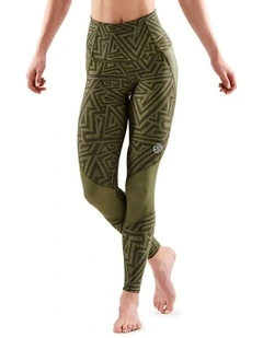 Series-3 Active Long Skyscraper Tight in Khaki