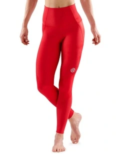 Series-3 Running/Yoga/Gym Long Skyscraper Tight in Red