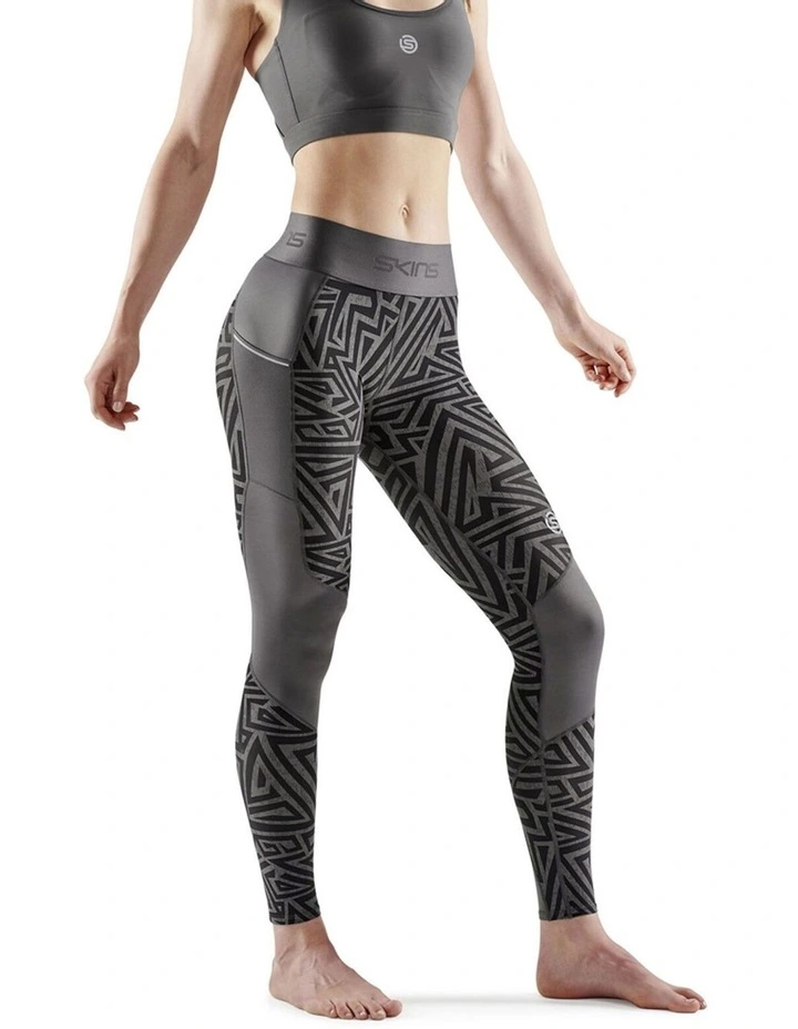Series-3 Clothing Long Tight in Charcoal Angle image 1