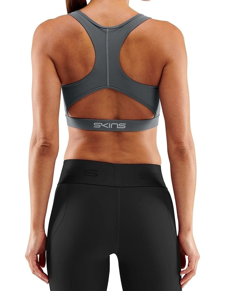 Series-3 Active Bra in Charcoal image 2