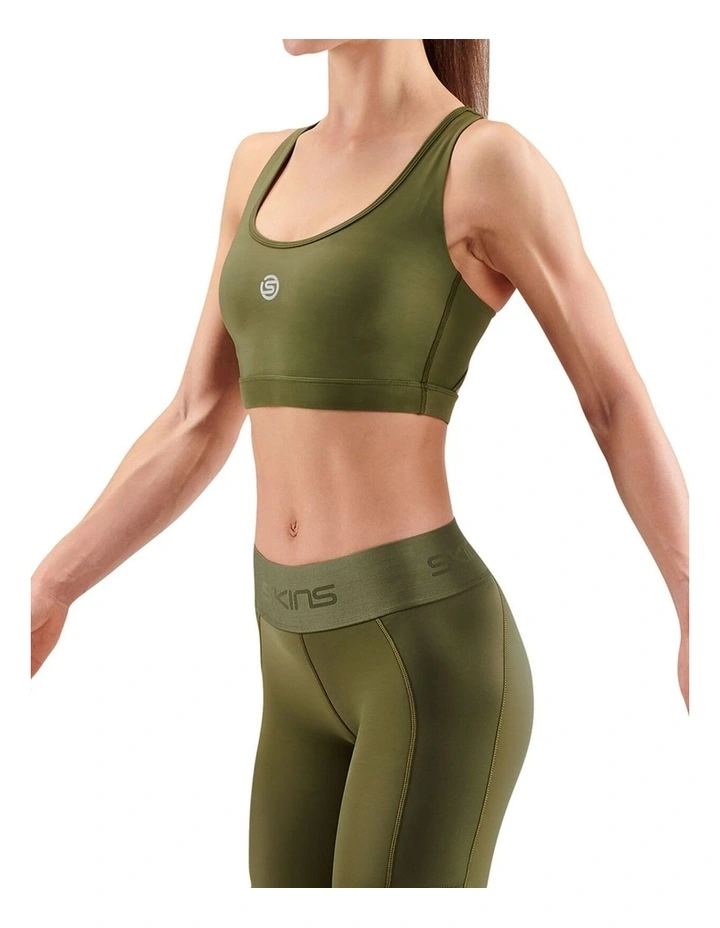 Series-3 Active Bra in Khaki image 4