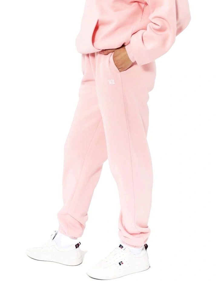 Logo Elastic Cuff Track Pants in Quartz Pink image 3