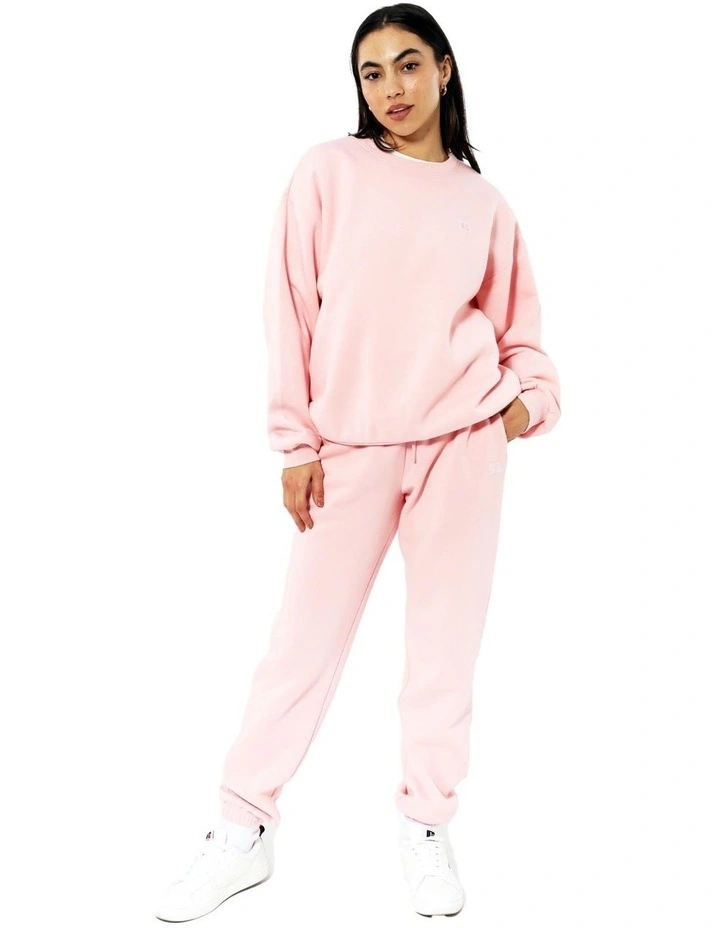 Logo Elastic Cuff Track Pants in Quartz Pink image 5