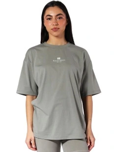 Logo Tee in Shadow Green