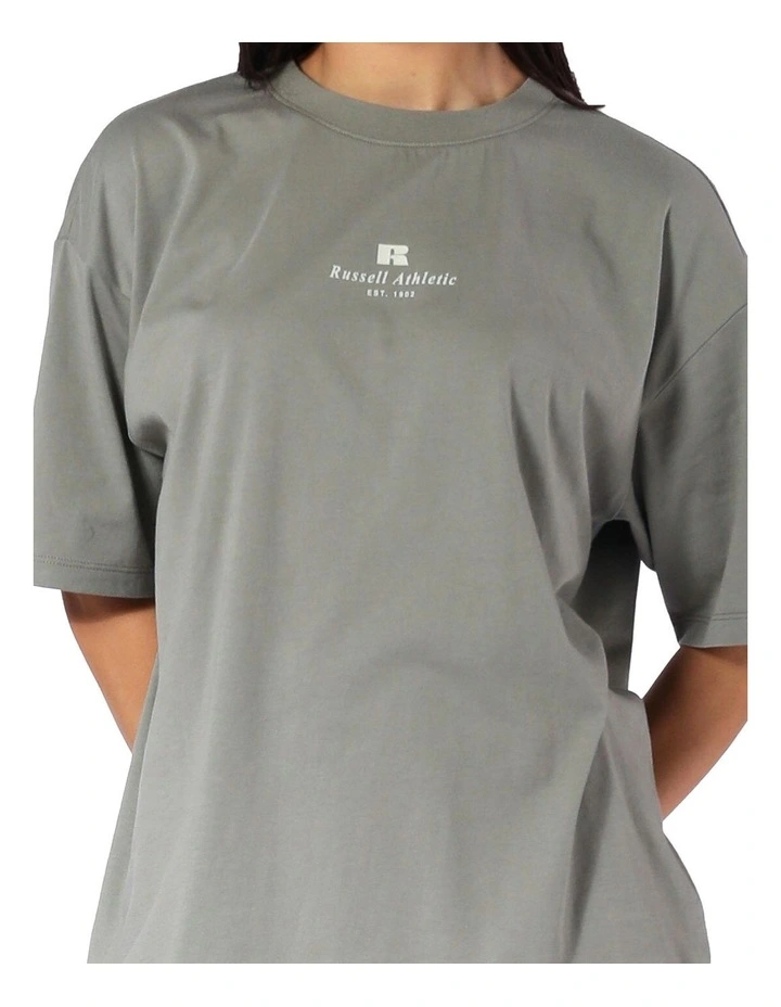Logo Tee in Shadow Green image 4