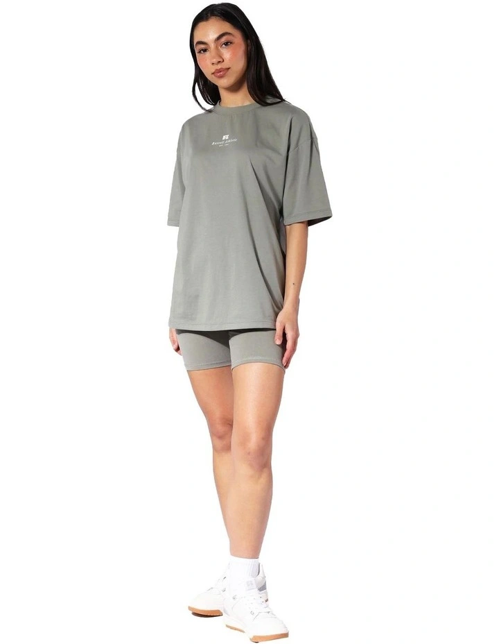 Logo Tee in Shadow Green image 5