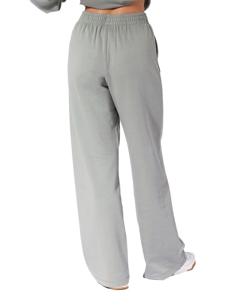 Logo Wide Leg Pant in Shadow Green image 2