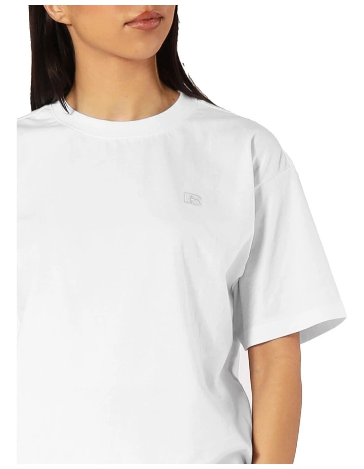 Logo Tee in White image 4