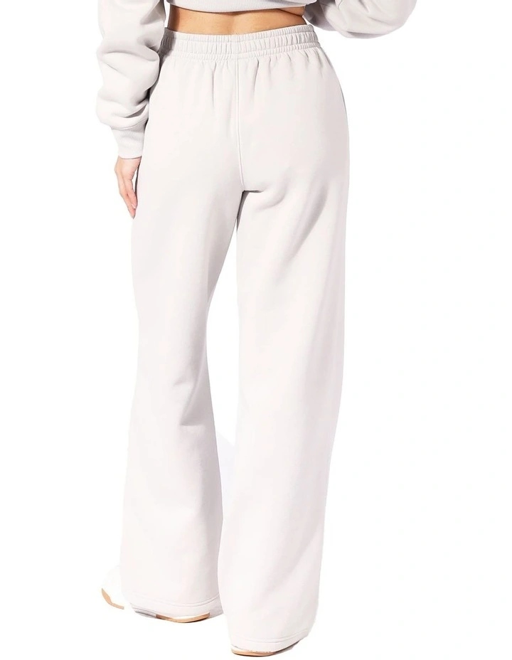 Logo Wide Leg Pant in Antarctica White image 2