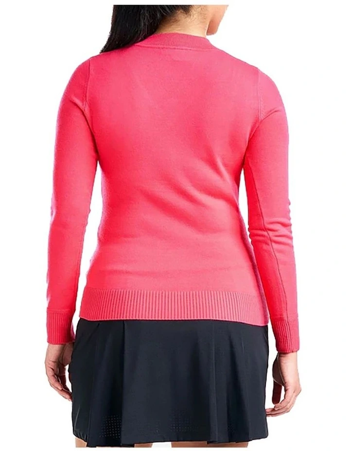 Nicole V-Neck Sweater in Cherry image 2