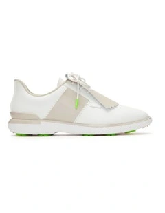 Gallivan2r Side Stripe Golf Shoes in Snow/Stone
