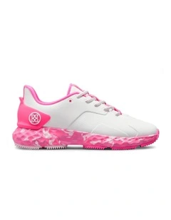 Camo Sole MG4  Golf Shoes in Snow/Knockout Pink