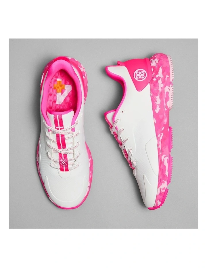 Camo Sole MG4  Golf Shoes in Snow/Knockout Pink image 3