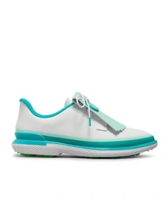 Tuxedo Stripe Gallivan2r Kiltie Golf Shoes in White
