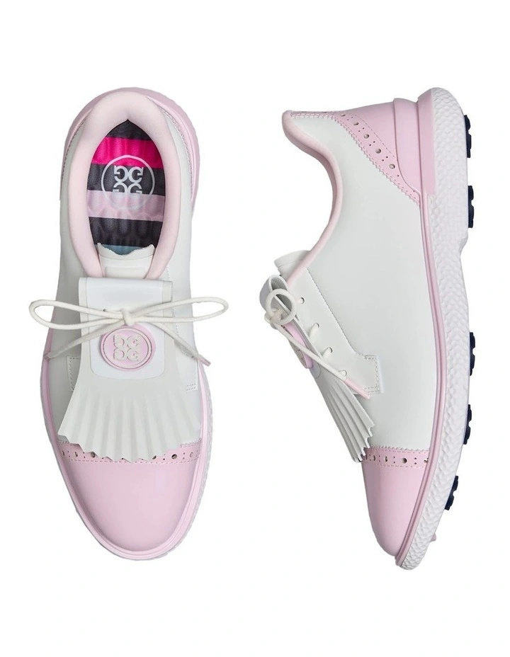 Brogue Cap Toe Kiltie Gallivan2r Golf Shoes in Snow/Blush image 2