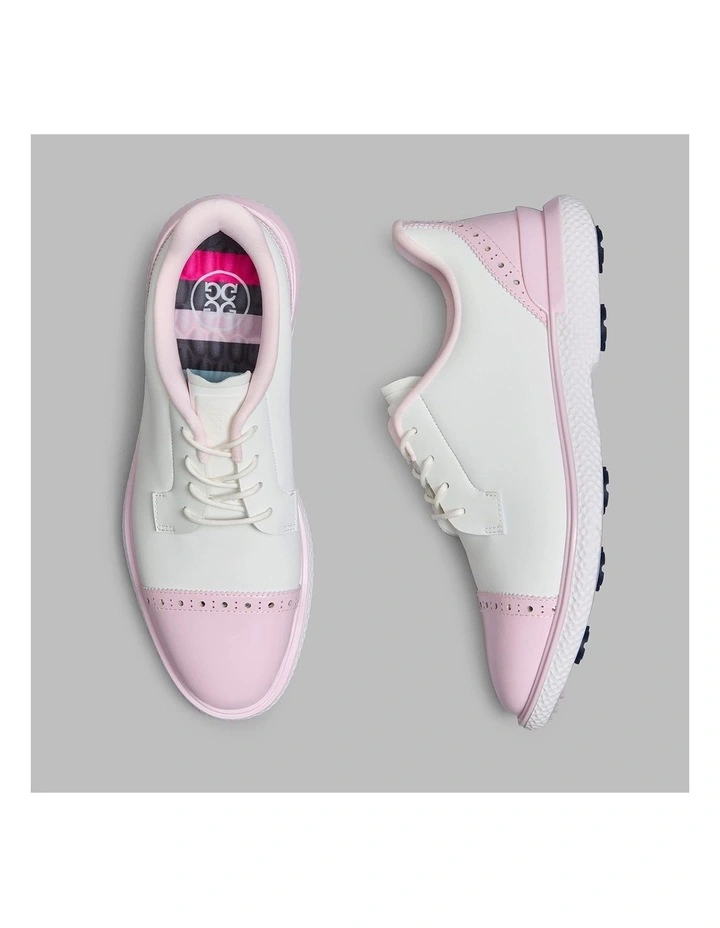 Brogue Cap Toe Kiltie Gallivan2r Golf Shoes in Snow/Blush image 5