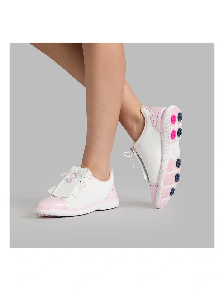 Brogue Cap Toe Kiltie Gallivan2r Golf Shoes in Snow/Blush image 7