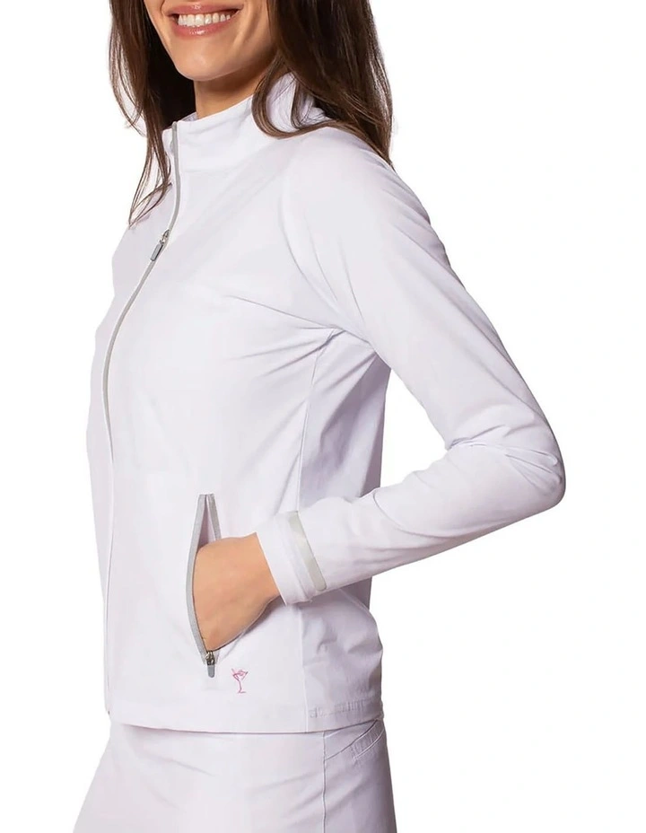 Golftini Be An Athlete Golf Jacket in White image 2