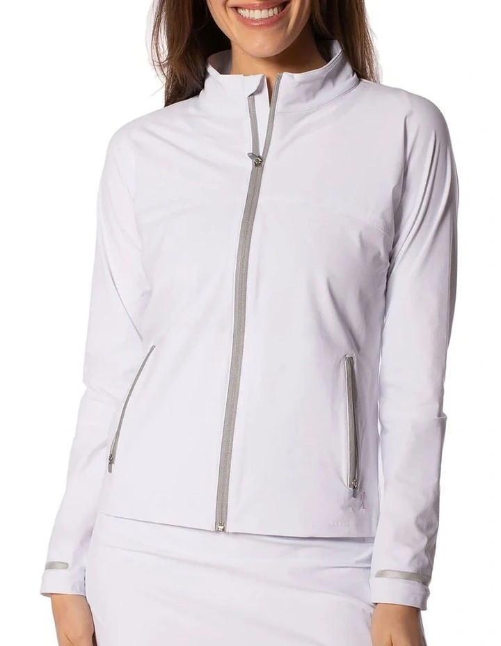 Golftini Be An Athlete Golf Jacket in White image 3