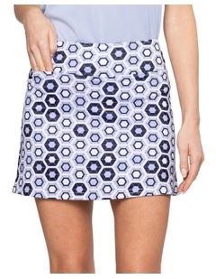 Golftini Pull On Skort 17.5" in Multi