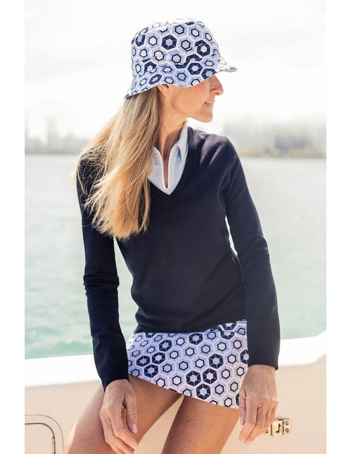 Golftini Pull On Skort 17.5" in Multi image 5