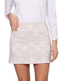 Golftini Pull On Skort 17.5" in Sand Bar