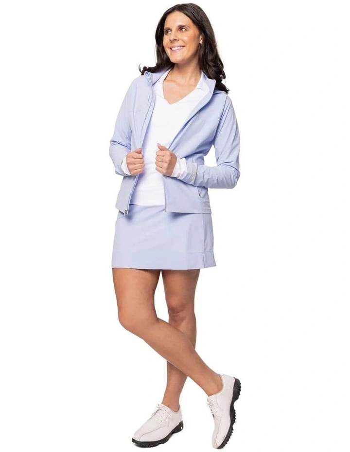 Golftini Be An Athlete Skort 17" in Seersucker Blue image 6