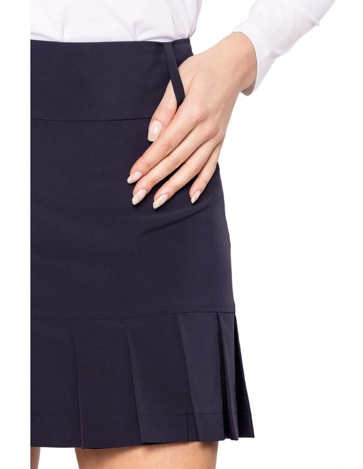 Golftini Performance Full Pleat Skort 17.5" in Navy image 5