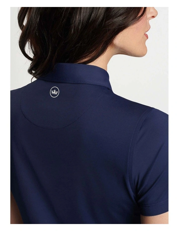 Performance Stretch Jersey Golf Shirt in Navy image 3