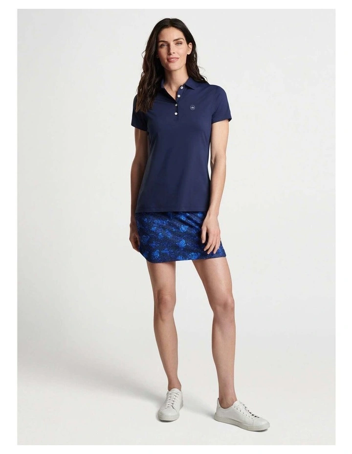 Performance Stretch Jersey Golf Shirt in Navy image 4