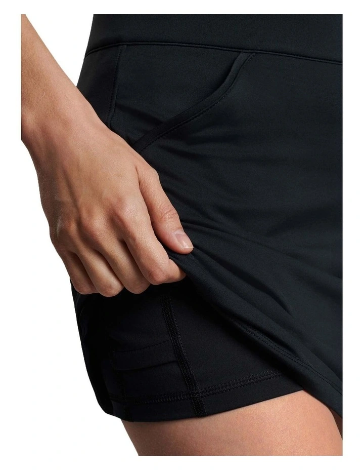 Alice Petal Hem Golf Skort in Black image 3