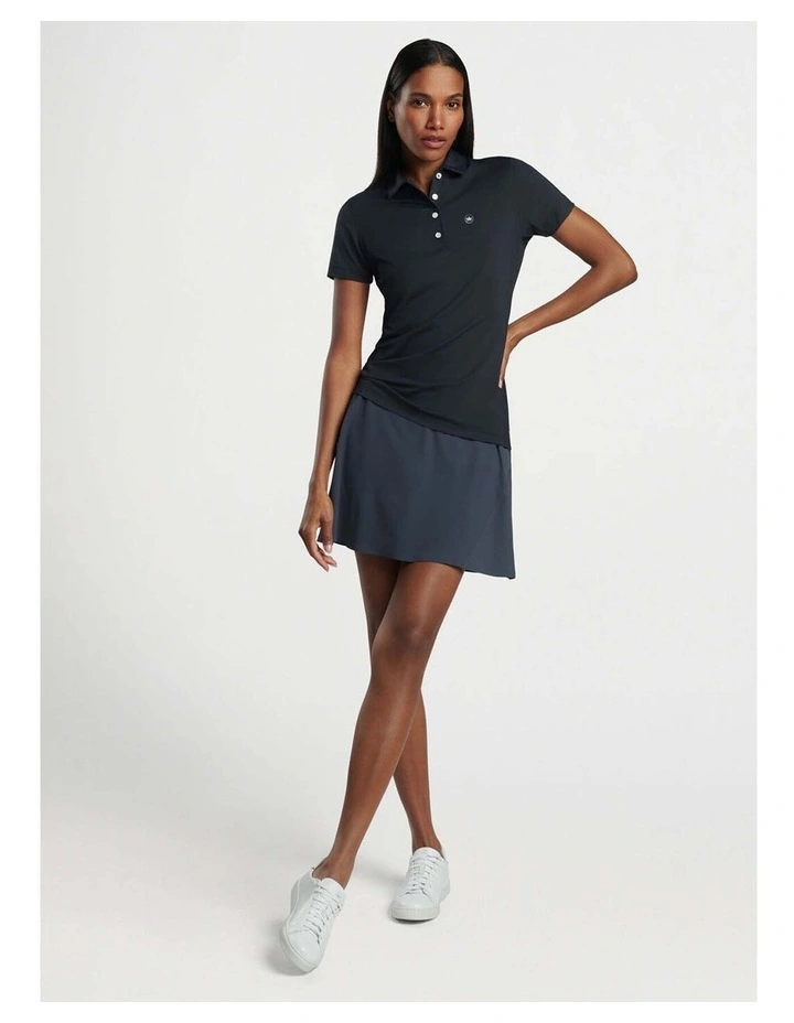 Performance Stretch Jersey Golf Shirt in Black image 5