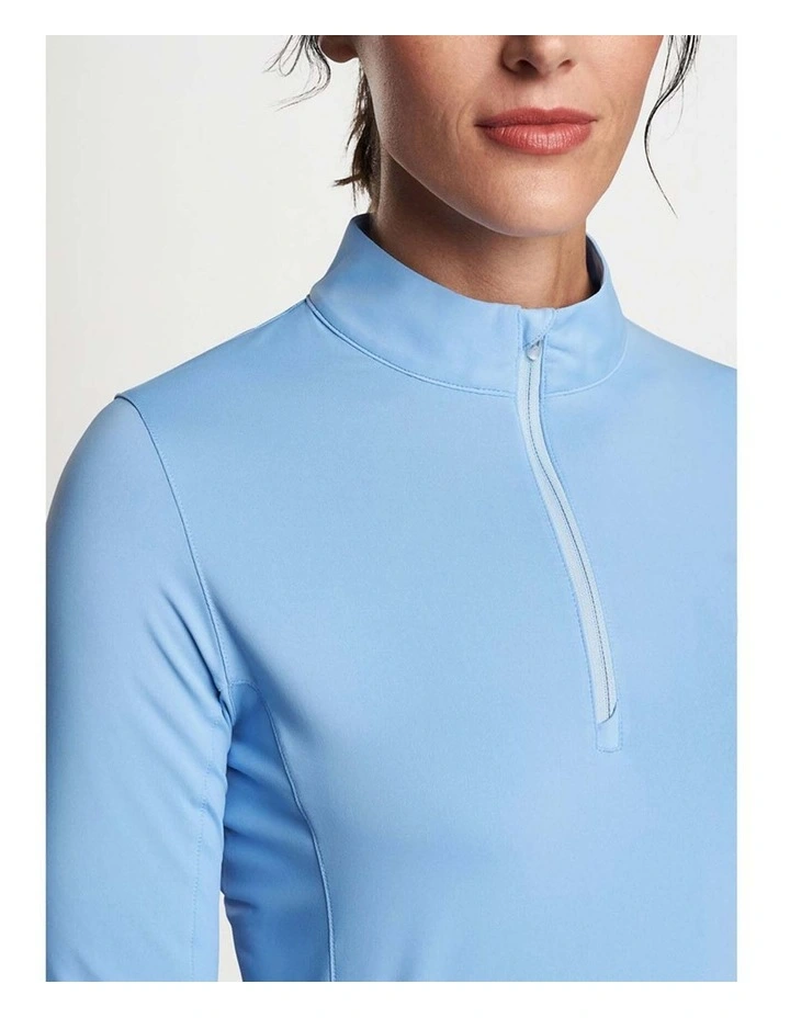 Lightweight Crown Sun Golf Jumper in Cottage Blue image 3