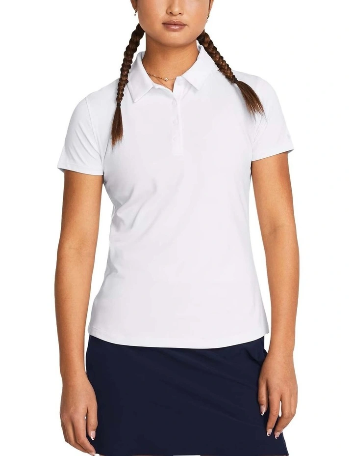 Under Armour Playoff Golf Polo Shirt in White image 1