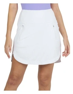 Ibkul Straight Golf Skort 17.5 in White