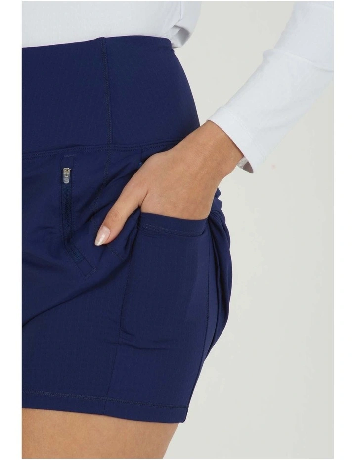 Ibkul Straight Golf Skort 17.5 in Navy image 3