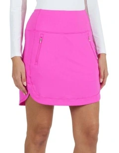 Ibkul Straight Golf Skort 17.5 in Hot Pink