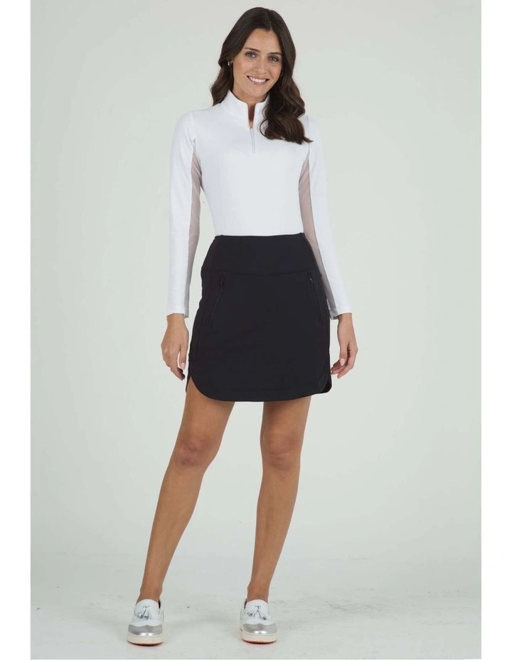 Ibkul Straight Golf Skort 17.5 in Black image 4