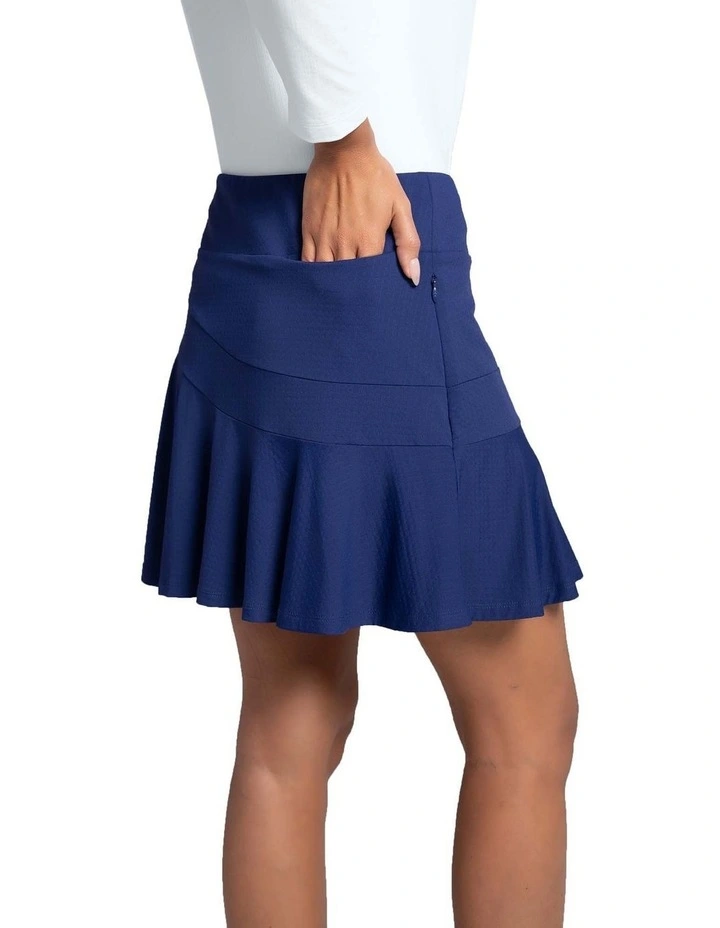 Ibkul Flounce Golf Skort 16.5 in Navy image 3