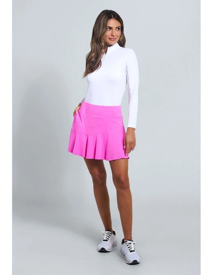 Ibkul Flounce Golf Skort 16.5 in Hot Pink image 5