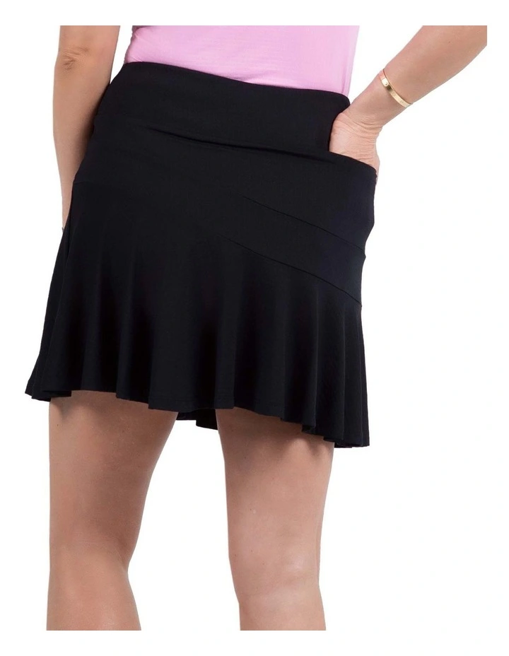 Ibkul Flounce Golf Skort 16.5 in Black image 2