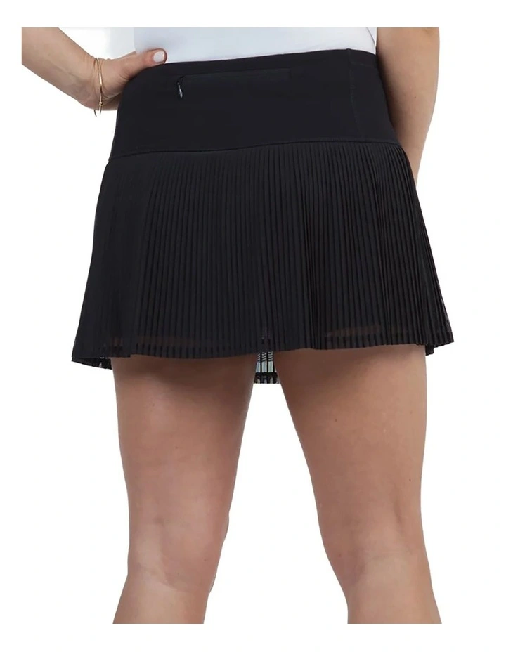 Ibkul Solid Mesh Golf Skort 13 in Black image 2