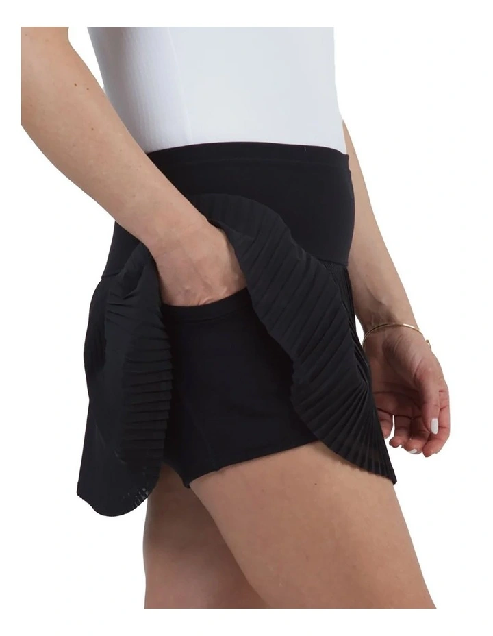 Ibkul Solid Mesh Golf Skort 13 in Black image 3