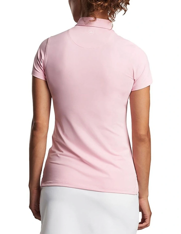 Performance Stretch Jersey Golf Shirt in Palmer Pink image 2