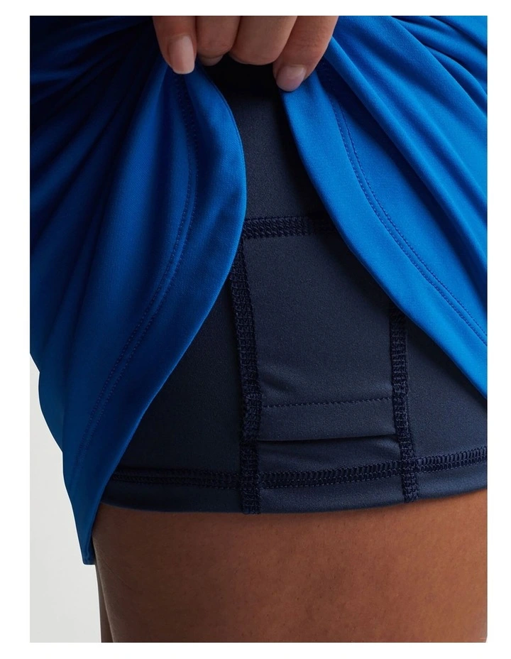 Alice Petal Hem Golf Skort in Blue Bird image 3