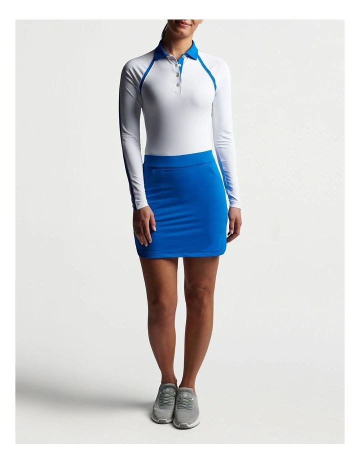 Alice Petal Hem Golf Skort in Blue Bird image 4