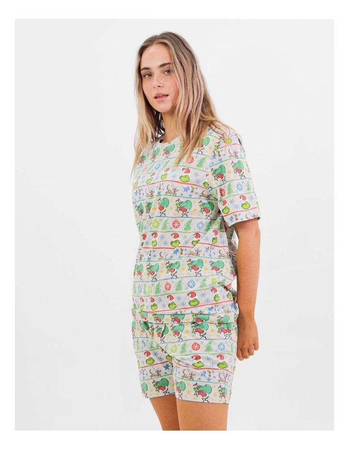Grinch Fam Jam Pyjama Set in Assorted image 3